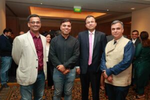 Anshuman Das (Longhouse), Anil Kumar, CEO, Redseer, Samarth Jagnani, MD Morgan Stanley, Sudhir Sethi, managing general partner, Chiratae Ventures Anshuman Das (Longhouse), Anil Kumar, CEO, Redseer, Samarth Jagnani, MD Morgan Stanley, Sudhir Sethi, managing general partner, Chiratae Ventures